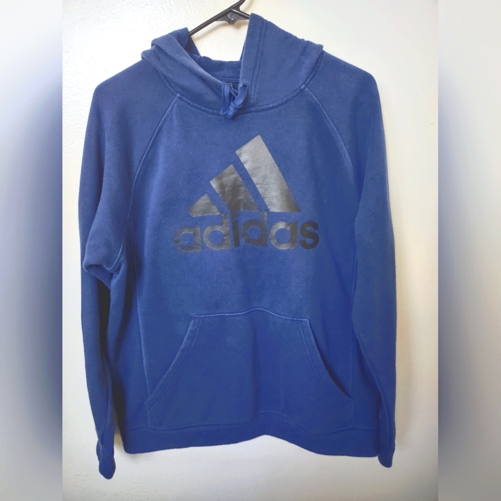 Adidas Blue Hoodie for Men. L